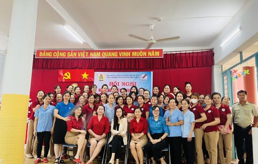 Trường mầm non Ngô Thời Nhiệm tổ chức Hội nghị người lao động năm học 2023 - 2024
