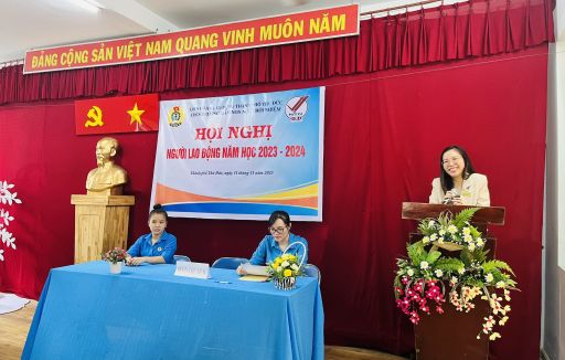 Trường mầm non Ngô Thời Nhiệm tổ chức Hội nghị người lao động năm học 2023 - 2024