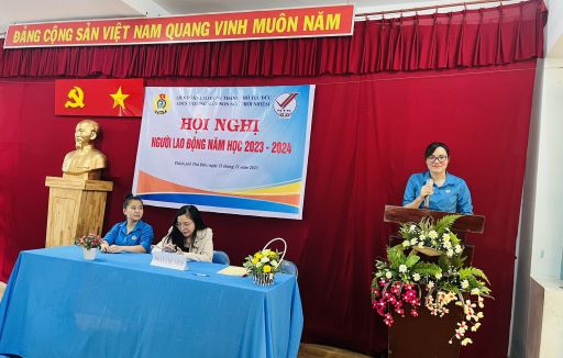 Trường mầm non Ngô Thời Nhiệm tổ chức Hội nghị người lao động năm học 2023 - 2024