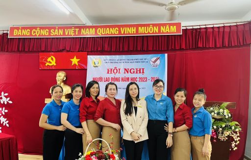 Trường mầm non Ngô Thời Nhiệm tổ chức Hội nghị người lao động năm học 2023 - 2024