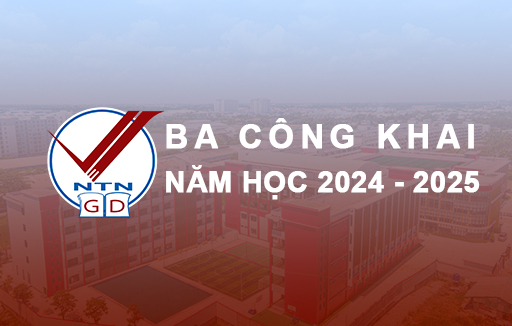 Ba công khai năm học 2024 - 2025